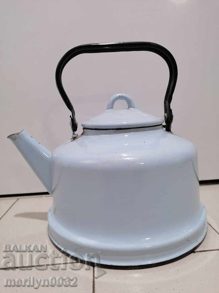 Enameled teapot from the Sotsa, a vessel with enamel, USSR Enameled teapot from the Sotsa, a vessel with enamel, USSR
