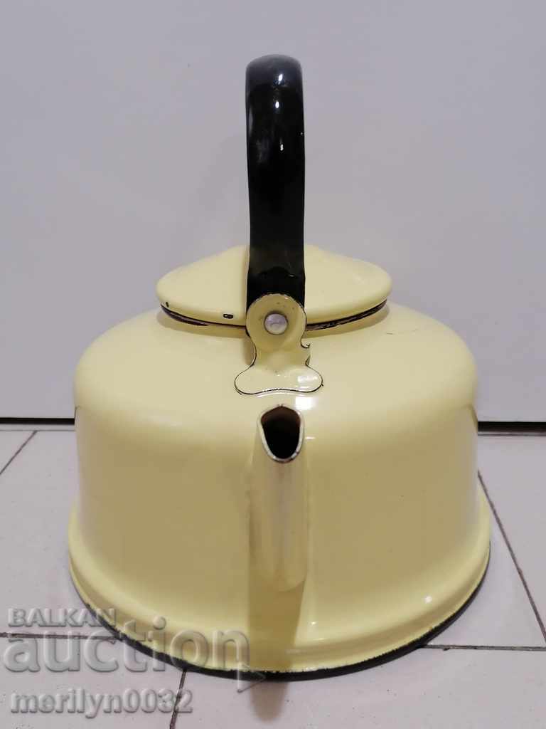 Auction  Enameled teapot from the Sotsa, a vessel with enamel, USSR