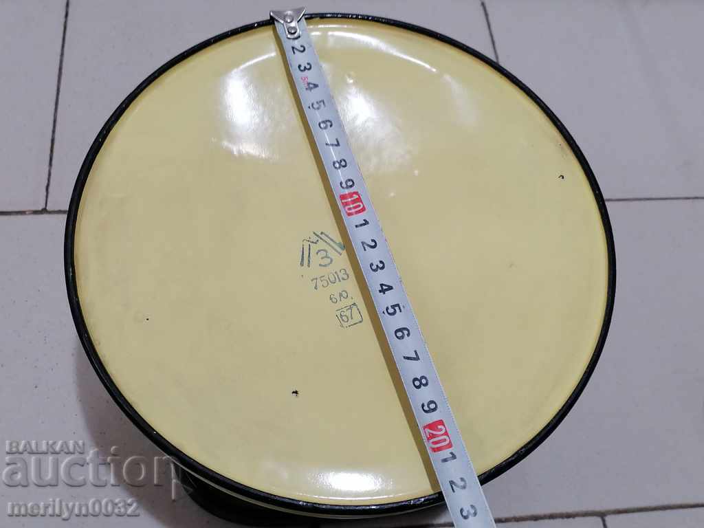 Enameled teapot from the Sotsa, a vessel with enamel, USSR - 6