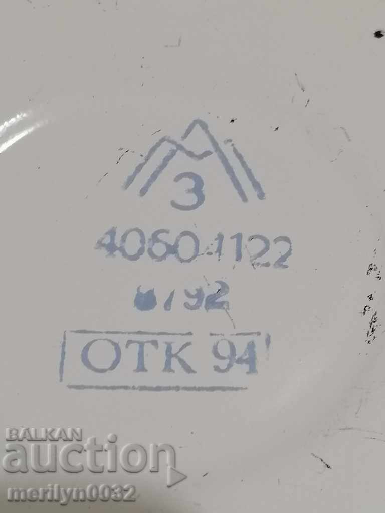 Soc pitcher enamel lid metal cup pitcher enameled dish - 6