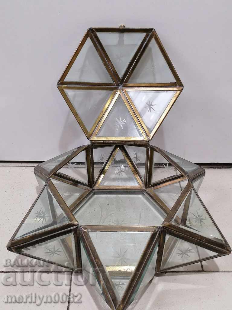 Delivery of Glass Jewish bonbonniera crystal 19th century chic dish Delivery of Glass Jewish bonbonniera crystal 19th century chic dish