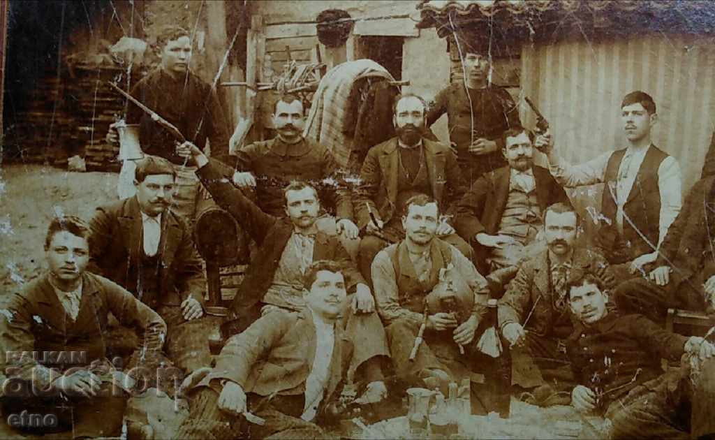 1893 OLD PHOTO CARDBOARD, PLOVDIV, FOOD, REVOLVER, COMMITTEE - 5