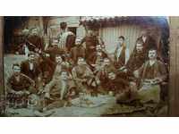 1893 OLD PHOTO CARDBOARD, PLOVDIV, FOOD, REVOLVER, COMMITTEE
