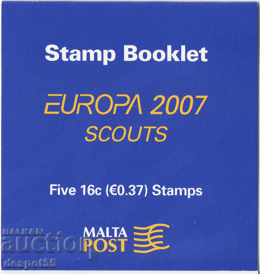 2007. Malta. Europe - 100 years Scout movement. Carnet.