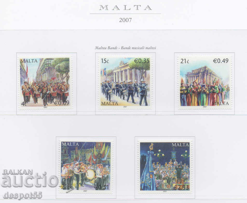 2007. Malta. Maltese orchestras.