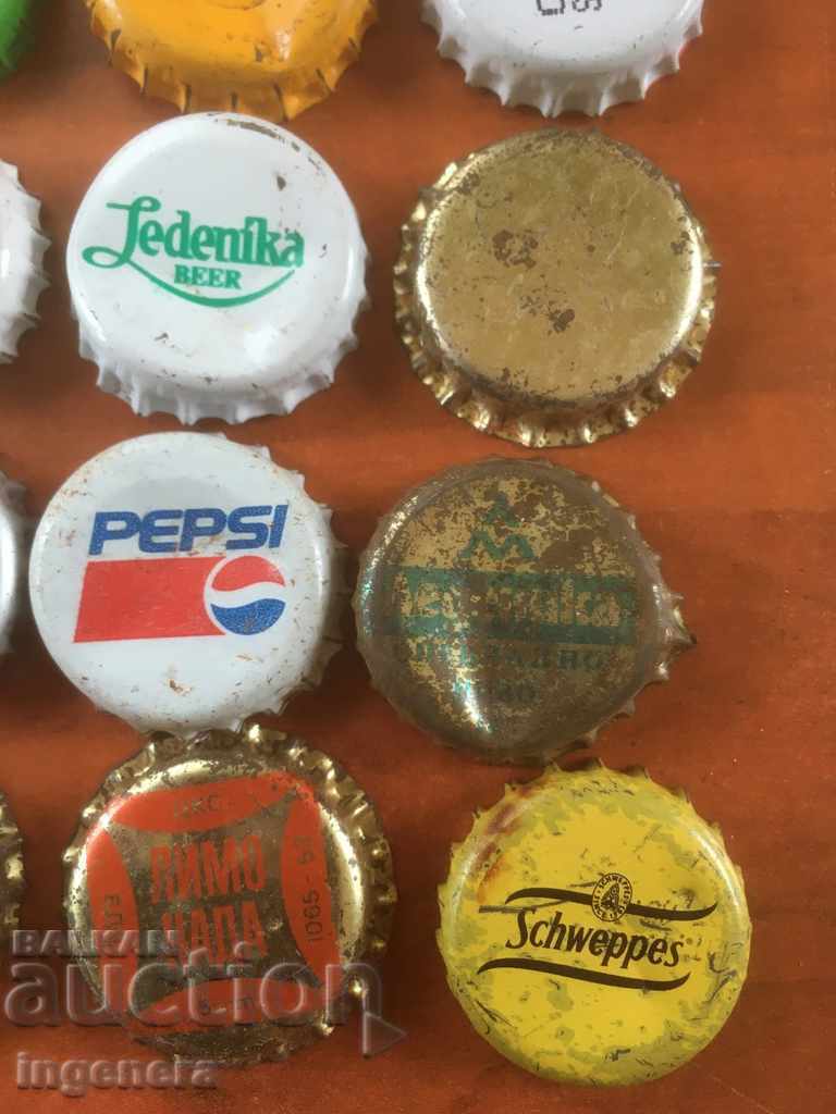BOTTLE CAP CAPS LEMONADE BEER FOR COLLECTION-15 PCS with price € 9.90 | 19.36 BGN BOTTLE CAP CAPS LEMONADE BEER FOR COLLECTION-15 PCS with price € 9.90 | 19.36 BGN