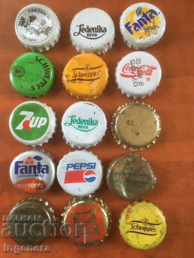 CAP CAPS LEMONADE BEER FOR COLLECTION-15 PCS