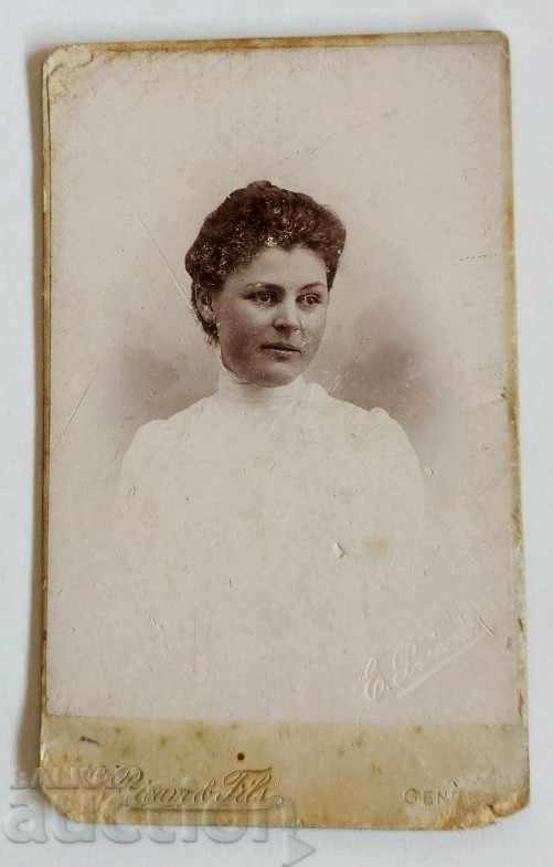 END OF 19TH CENTURY OLD PHOTO PHOTO CARDBOARD WOMAN