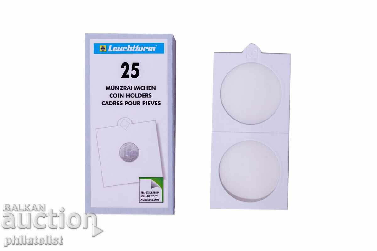 Carduri de monede Leuchtturm 25 buc/pachet. - 39,5 mm