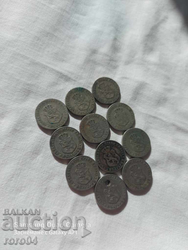 10 HUNDREDS OF 1888 - 10 PIECES - 6 10 HUNDREDS OF 1888 - 10 PIECES - 6