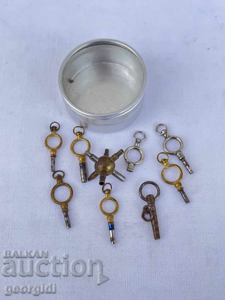 Large LOT keys for pocket watches. №1348