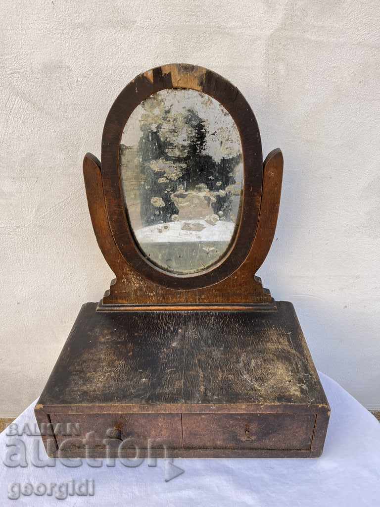 Authentic wooden dressing table. №1355
