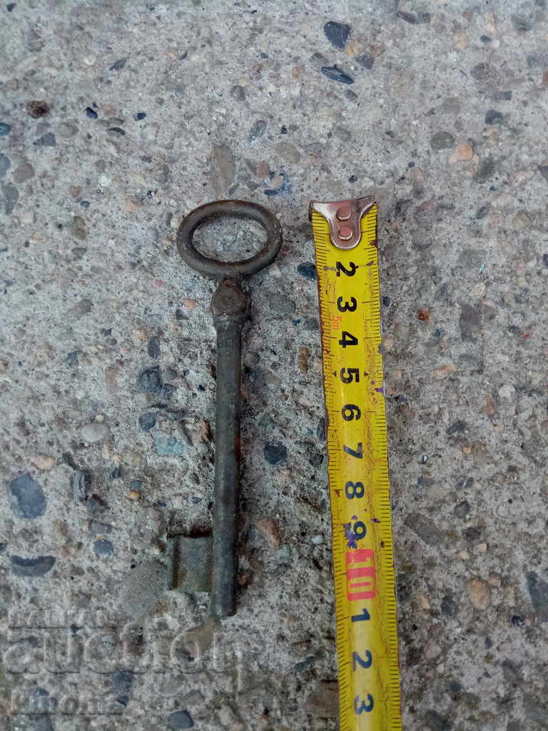 Old bronze key