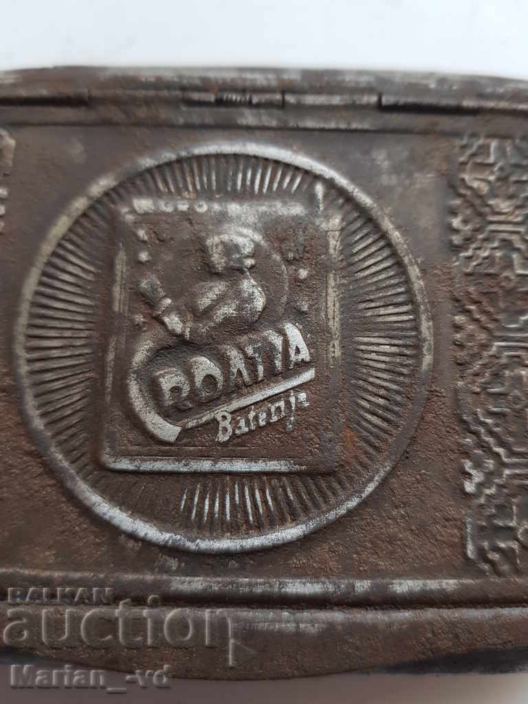 RARE OLD METAL TOBACCO BOX with price 25.00 BGN | € 12.78 RARE OLD METAL TOBACCO BOX with price 25.00 BGN | € 12.78