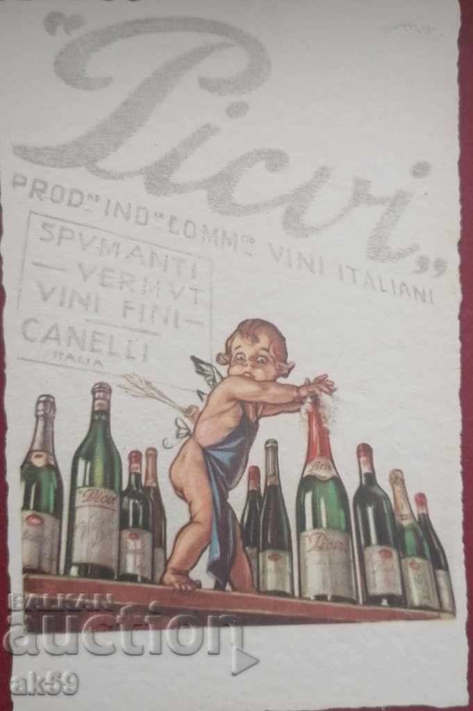Carte poștală publicitară italiană.