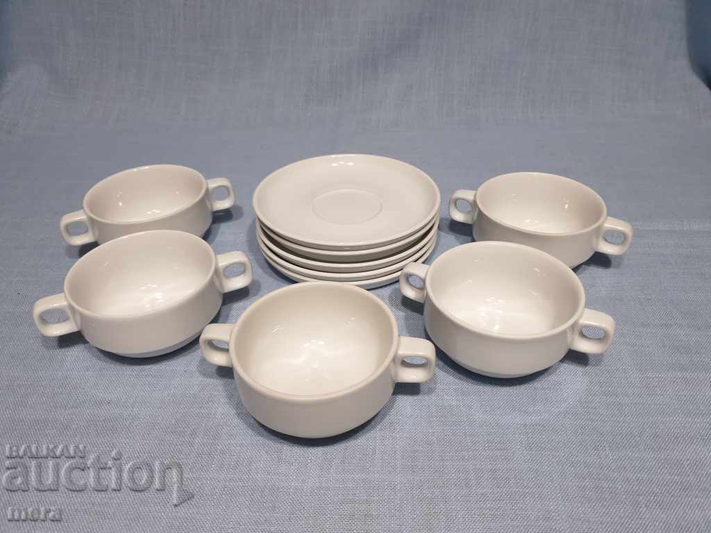 Auction Porcelain set-cups, bought with two handles Schonwald Germany Auction Porcelain set-cups, bought with two handles Schonwald Germany