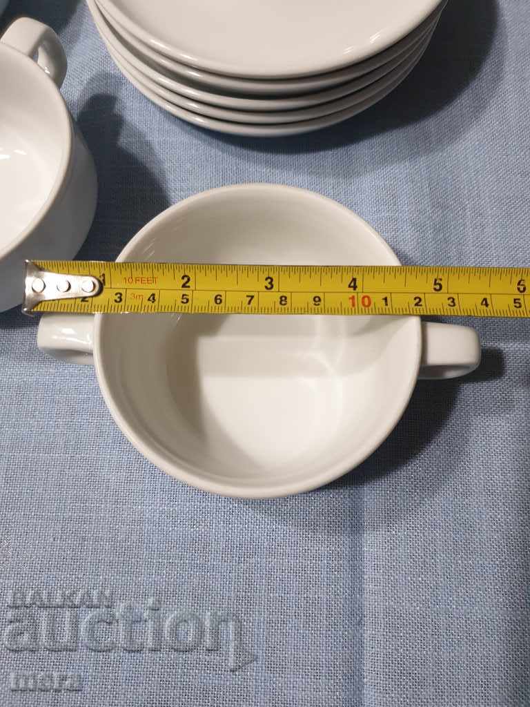 Porcelain set-cups, bought with two handles Schonwald Germany - 5 Porcelain set-cups, bought with two handles Schonwald Germany - 5