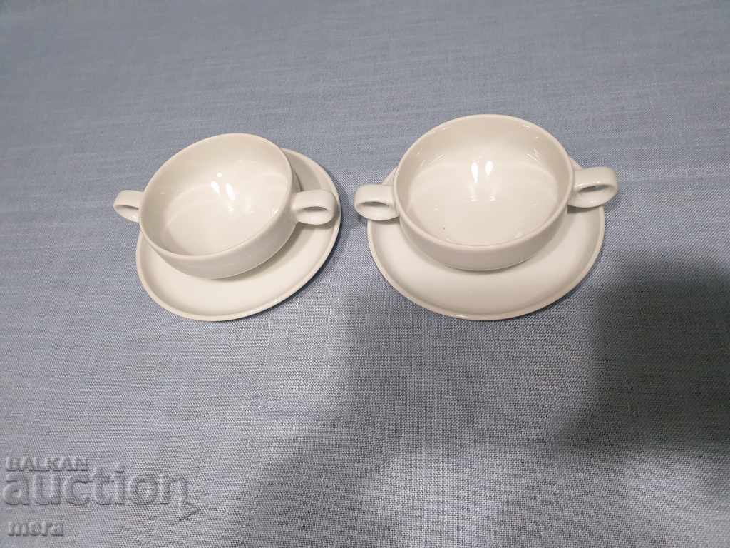 Porcelain set-cups, bought with two handles Schonwald Germany with price 38.00 BGN | € 19.43