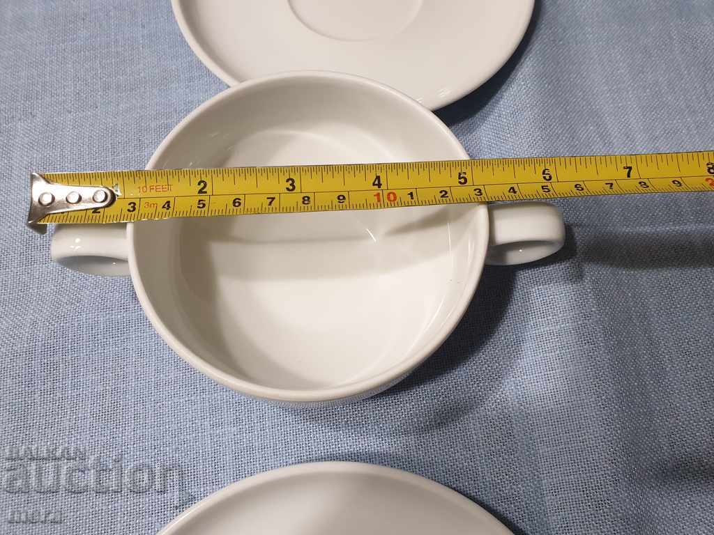 Delivery of Porcelain set-cups, bought with two handles Schonwald Germany