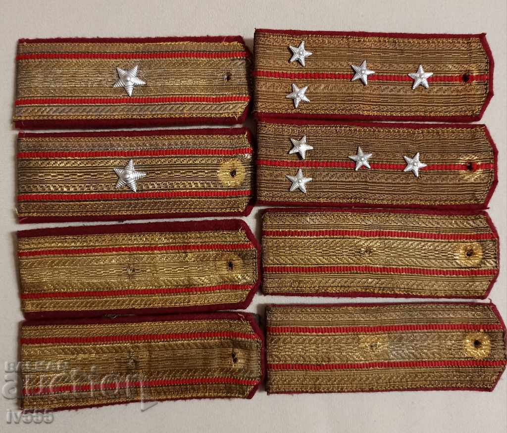 FOR SALE A LOT OF OLD BULGARIAN MILITARY OFFICER'S ARMY PAGONS