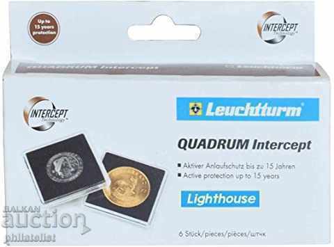 Quadrum Intercept – квадратна монетна капсула 25 mm