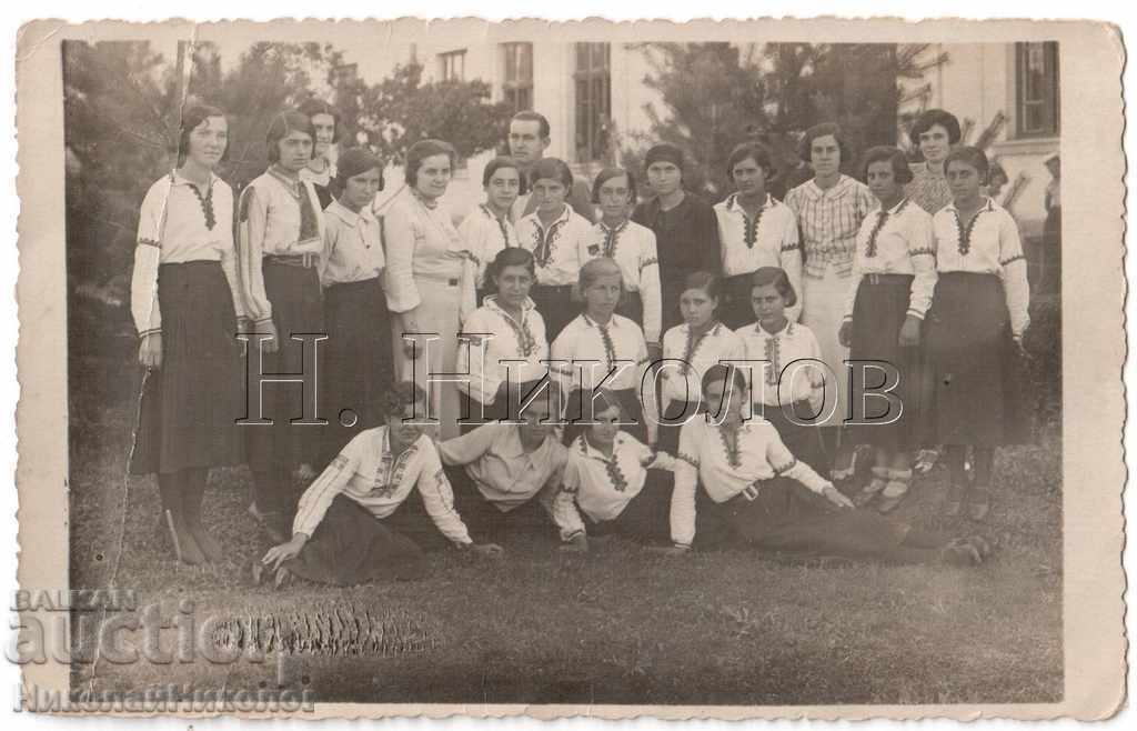 1935 OLD PHOTO OF SCHOOLCHILDREN IN PAVLIKENI A815