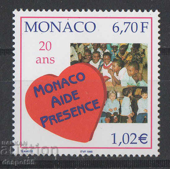 1999. Монако. 20 г. помощ и присъствие на Монако в Африка.
