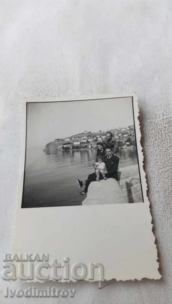 Fotografie Familia Ohrid pe lacul Ohrid 1943