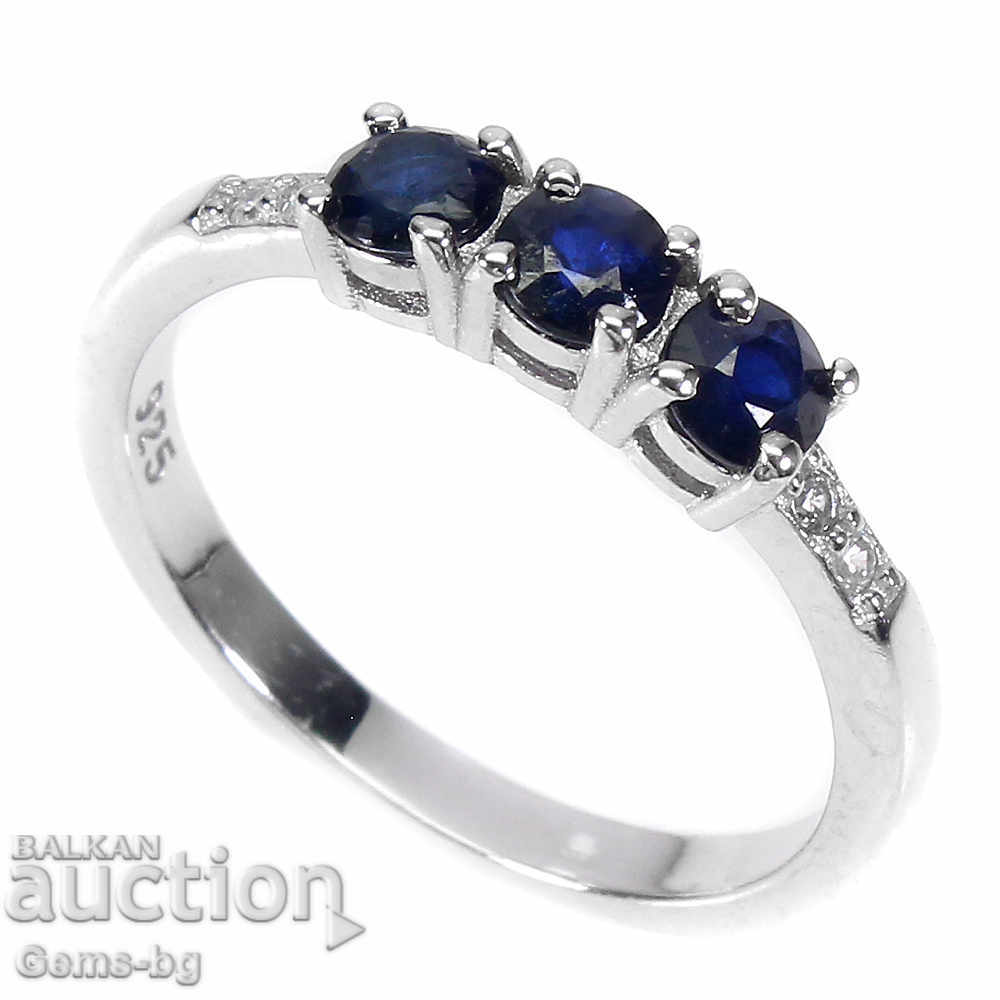 Δαχτυλίδι με φυσικά ζαφείρια και ζιρκόνιο με τιμή 129.00 BGN | € 65.96 Δαχτυλίδι με φυσικά ζαφείρια και ζιρκόνιο με τιμή 129.00 BGN | € 65.96