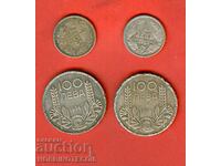 BULGARIA BULGARIA 2 pcs x 1 - 1882 / 2 pcs x 100 - 1934 SILVER