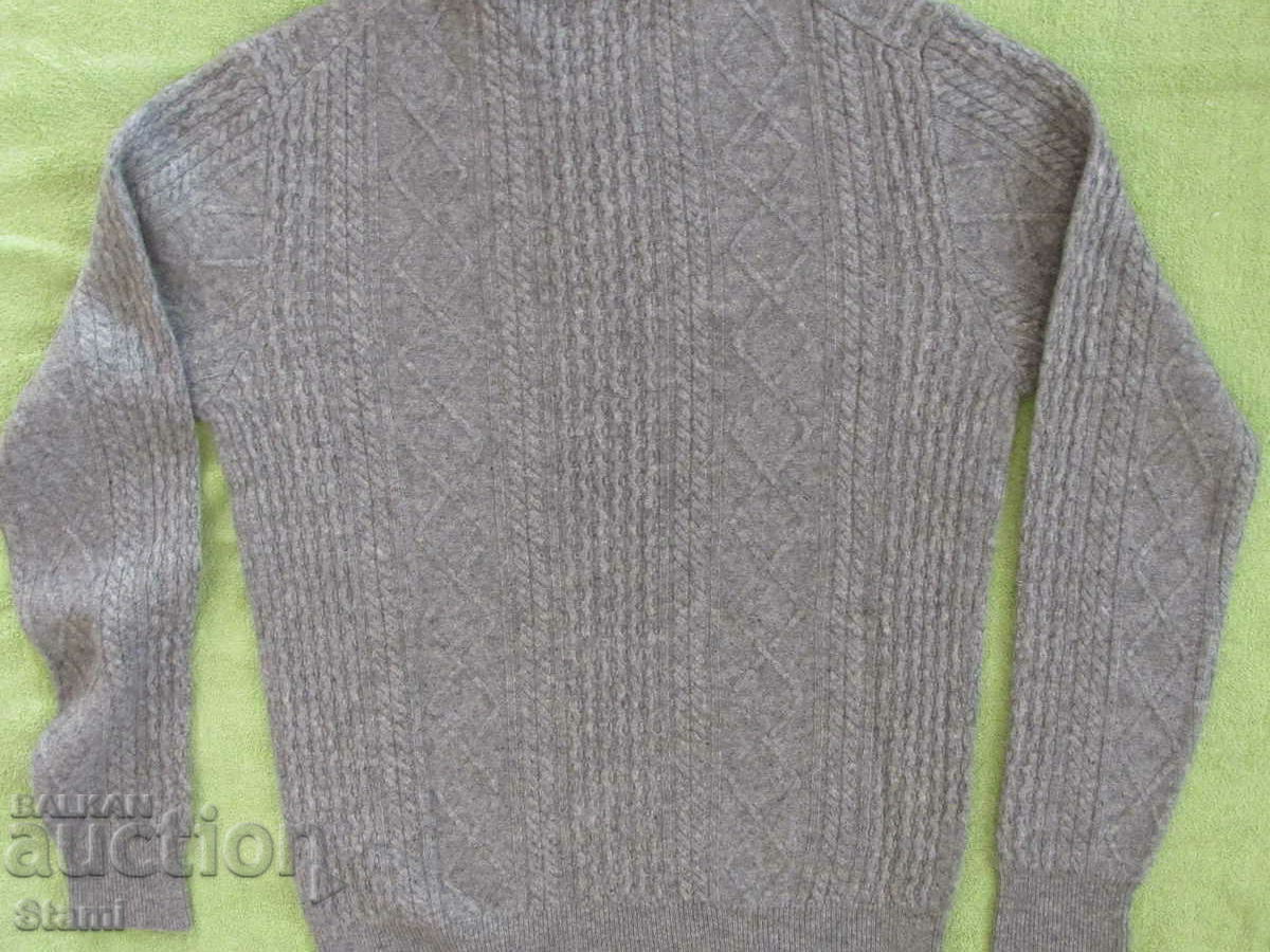 Γκρι πουλόβερ 100% κασμίρ, καινούργιο, μέγεθος L, Mongolia - 7 Γκρι πουλόβερ 100% κασμίρ, καινούργιο, μέγεθος L, Mongolia - 7