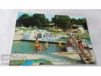 Пощенска картичка Златни пясъци Минерален басейн 1977