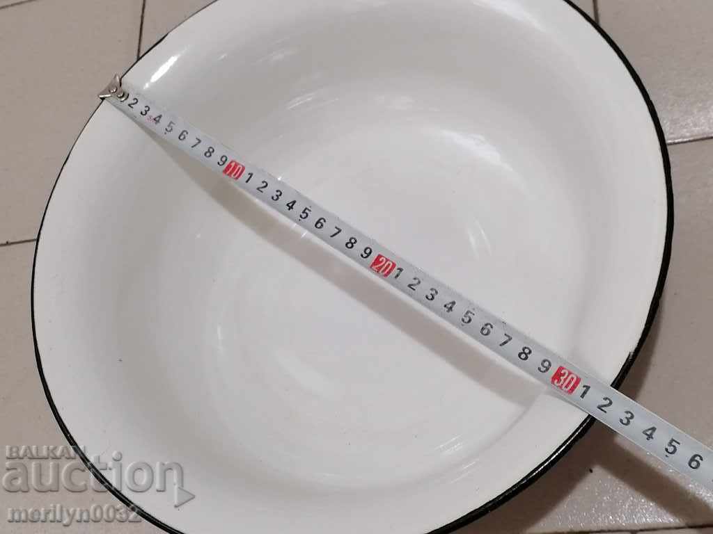 Емайлиран малък леген, корито, съд с емайл купа - 6 Емайлиран малък леген, корито, съд с емайл купа - 6