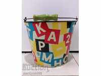 Children's tin toy bucket, bucket USSR