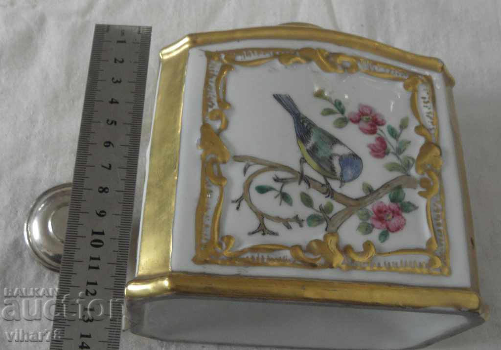 Old porcelain tea box - 5 Old porcelain tea box - 5