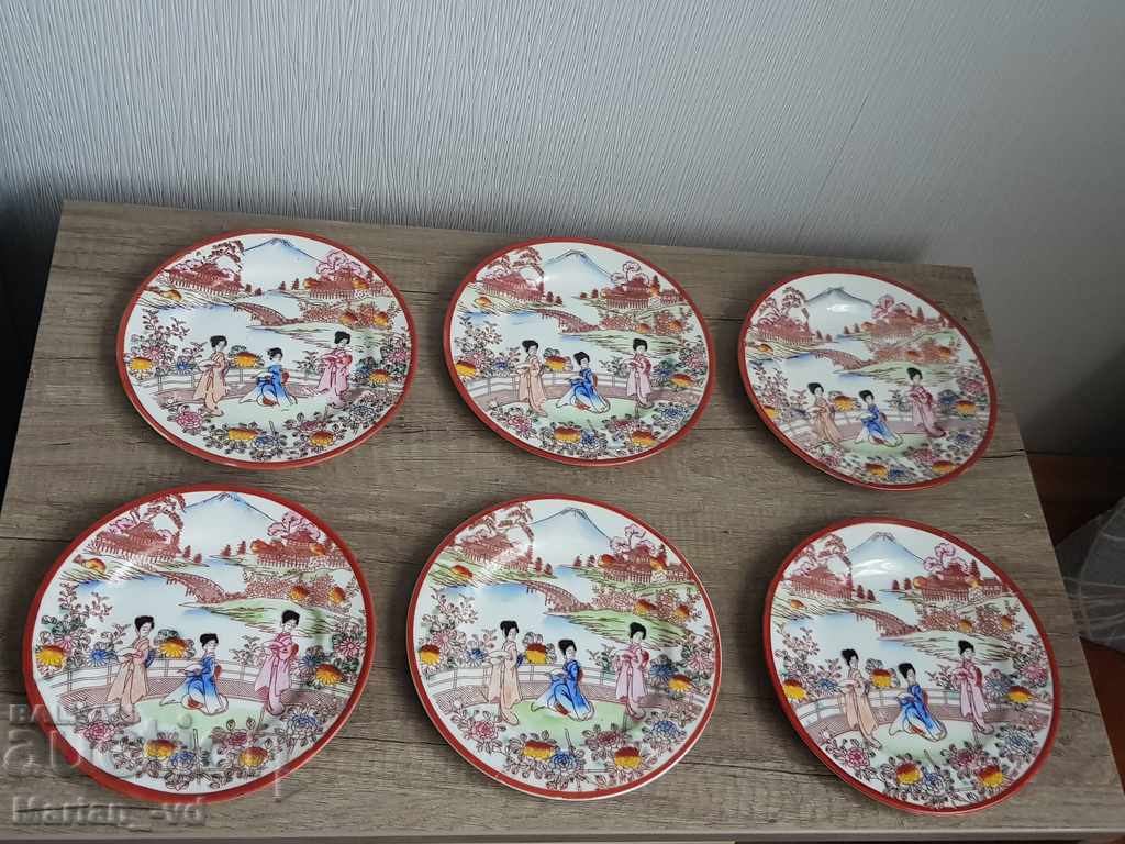 Dessert plate - Japanese porcelain 6 pcs. - 7 Dessert plate - Japanese porcelain 6 pcs. - 7