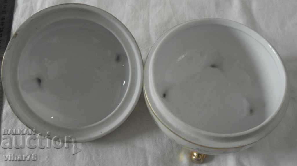 Old porcelain candy box - 5