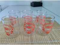 6 бр.стъклени чаши за ракия 50 мл