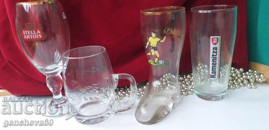 LOT Various glass mugs for collection