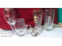 LOT Various glass mugs for collection