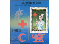 1980. Sev. Coreea. Ziua Mondială a Crucii Roșii. Bloc.