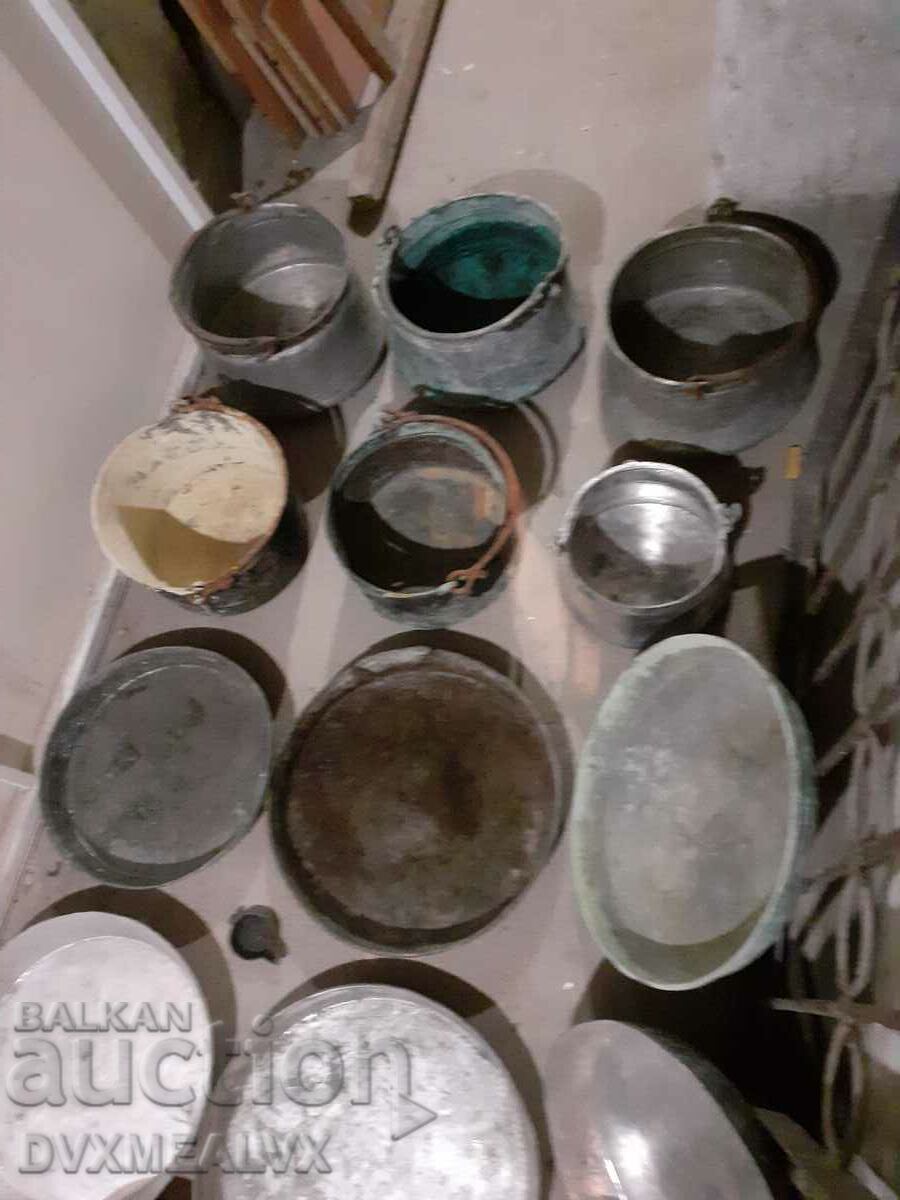 Huge lot of copper, copper vessels, mints, boilers - 5 Huge lot of copper, copper vessels, mints, boilers - 5