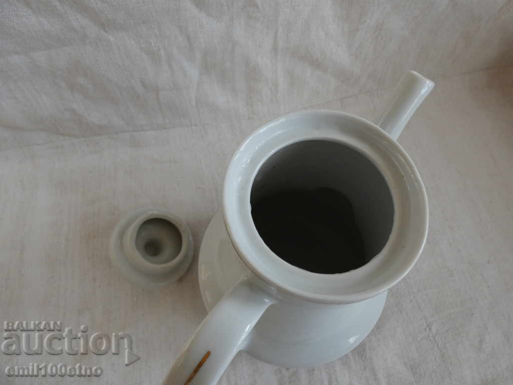 Beautiful teapot old Bulgarian porcelain - 5 Beautiful teapot old Bulgarian porcelain - 5