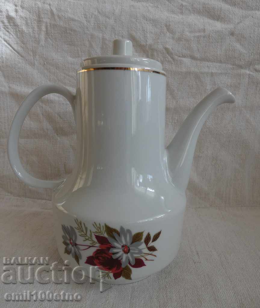 Beautiful teapot old Bulgarian porcelain
