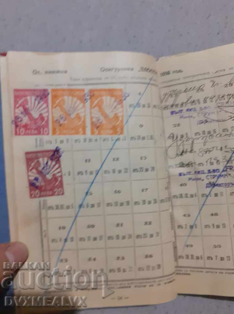 Royal insurance book with many stamps - 5 Royal insurance book with many stamps - 5