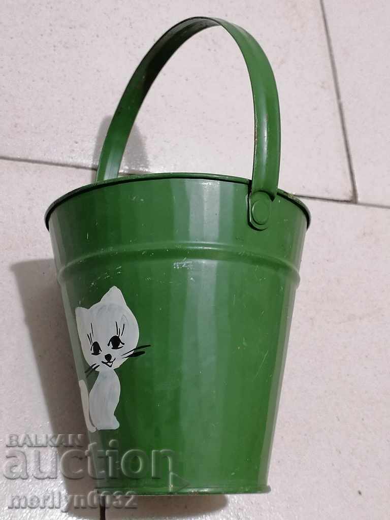 Children's tin toy bucket, bucket NRB - 7 Children's tin toy bucket, bucket NRB - 7