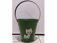 Children's tin toy bucket, bucket NRB