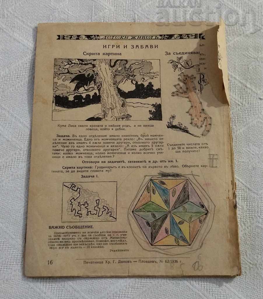 SP. „VIAȚA COPIILOR” CARTEA 3 1937 - 7