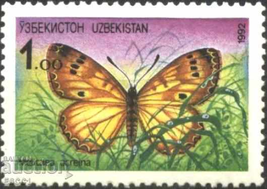Чиста марка Фауна Пеперуда 1992 от Узбекистан.