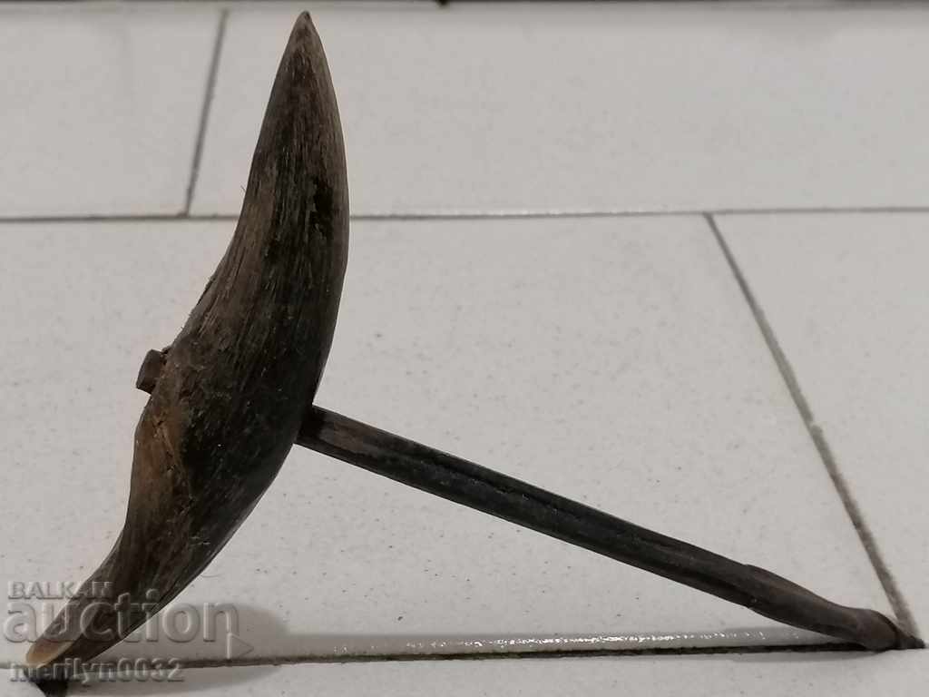 Old bucket with buffalo horn drill bit, drill - 6 Old bucket with buffalo horn drill bit, drill - 6